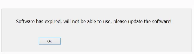 LEDEdit-k software has an expired error