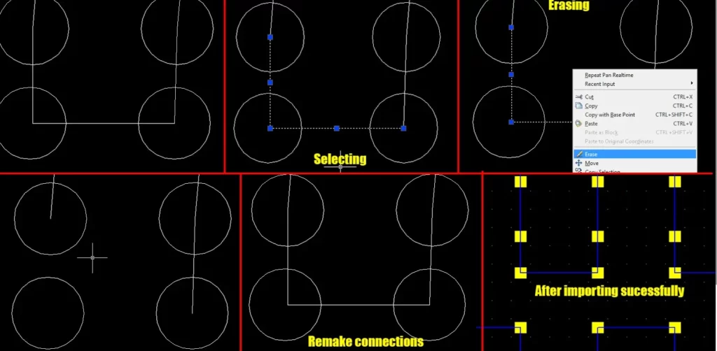How to Create LEDEdit Layout using AutoCAD Software 43 remaking failed connections - Custom LED Layout