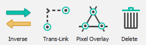 Inverse, Trans-link, Pixel overlay, Delete