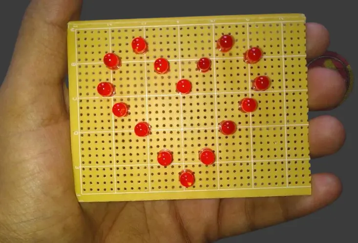 Flashing Heart Using LEDs and 555 Time