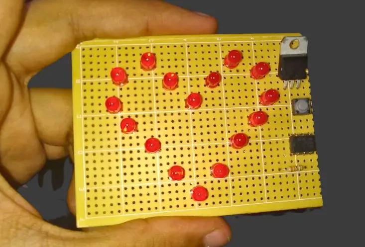 How to Make a Heart LED Flasher Circuit with a 555 Timer