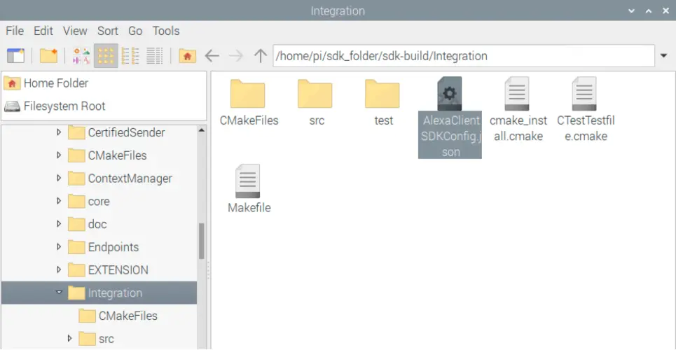 Open File Manager and navigate