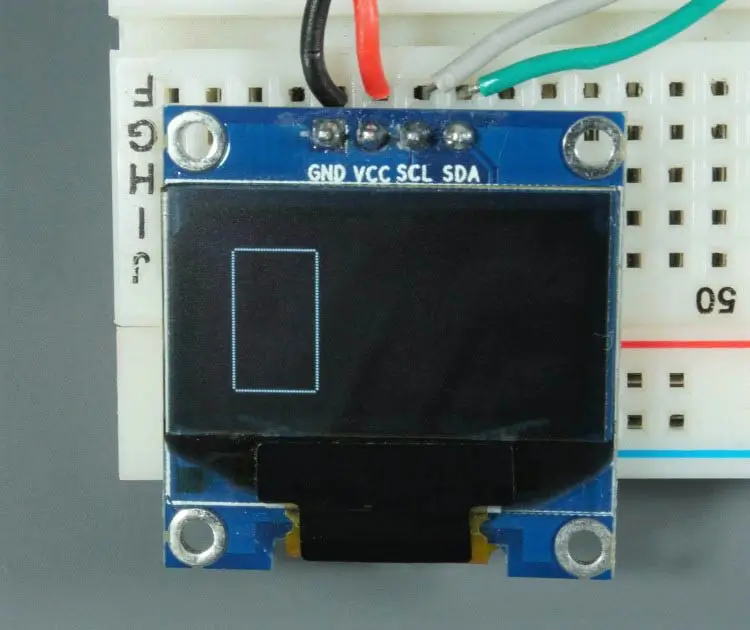 ESP32 ESP8266 Arduino OLED Display Rectangle Vertical