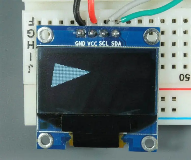 ESP32 ESP8266 Arduino OLED Display Triangle Filled