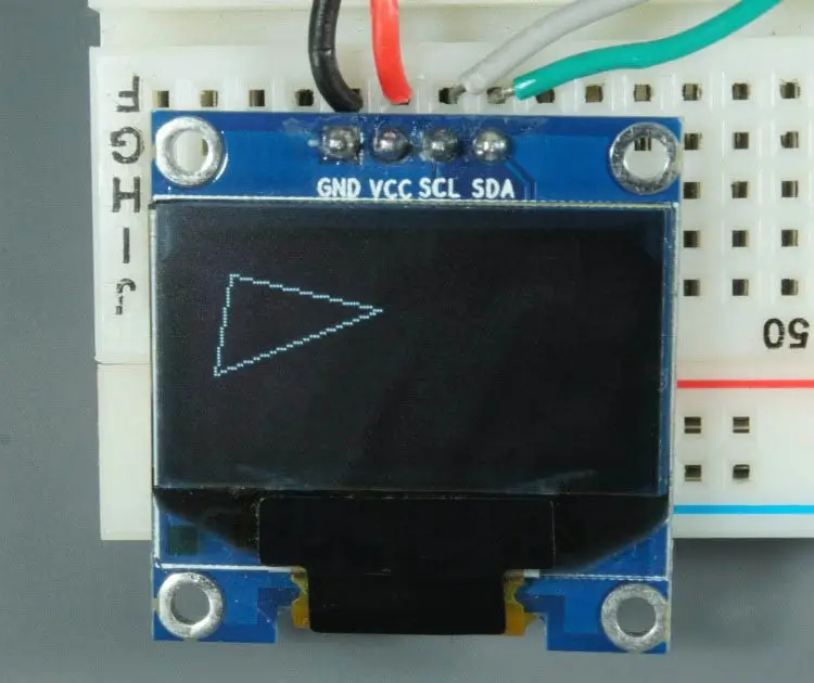 ESP32 ESP8266 Arduino OLED Display Triangle