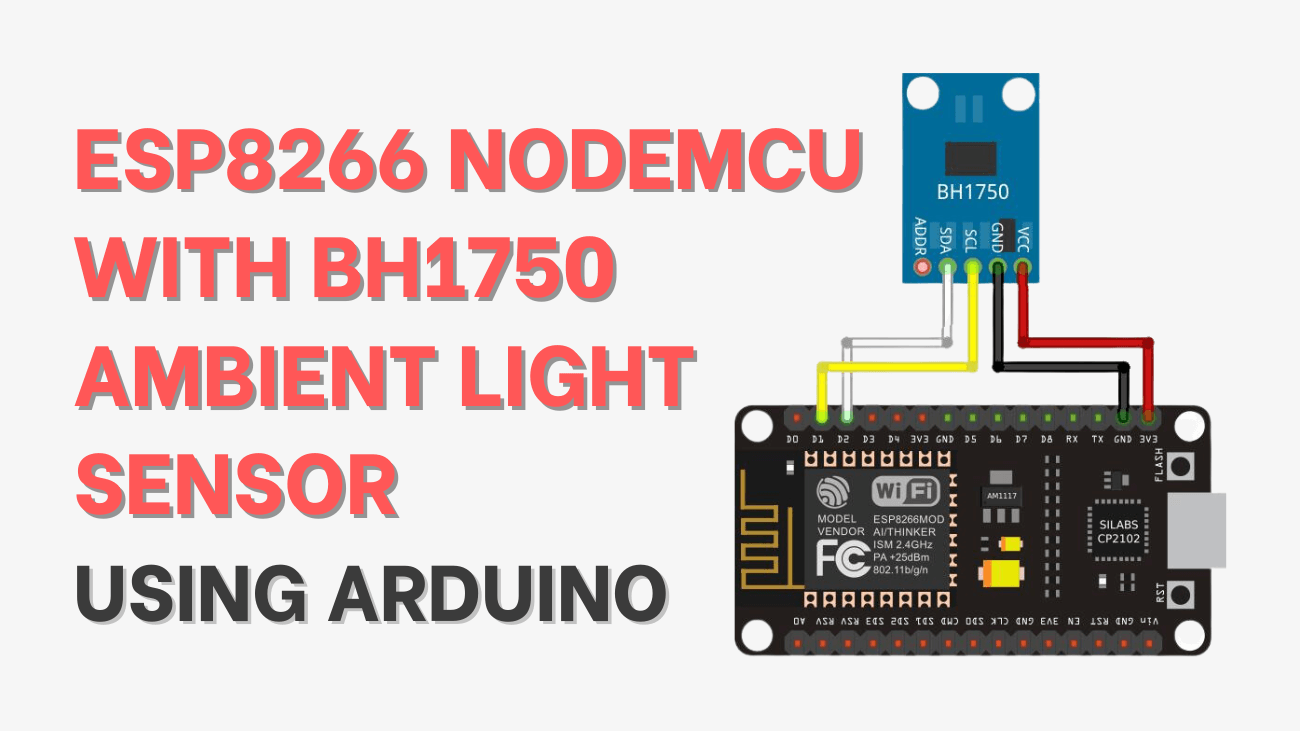 Esp8266 nodemcu with bh1750 ambient light sensor