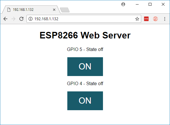 esp8266 an web server