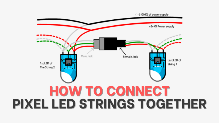 How to Connect Pixel LED Strings Together (3 Wires) 8 Connect Pixel LED Strings Together