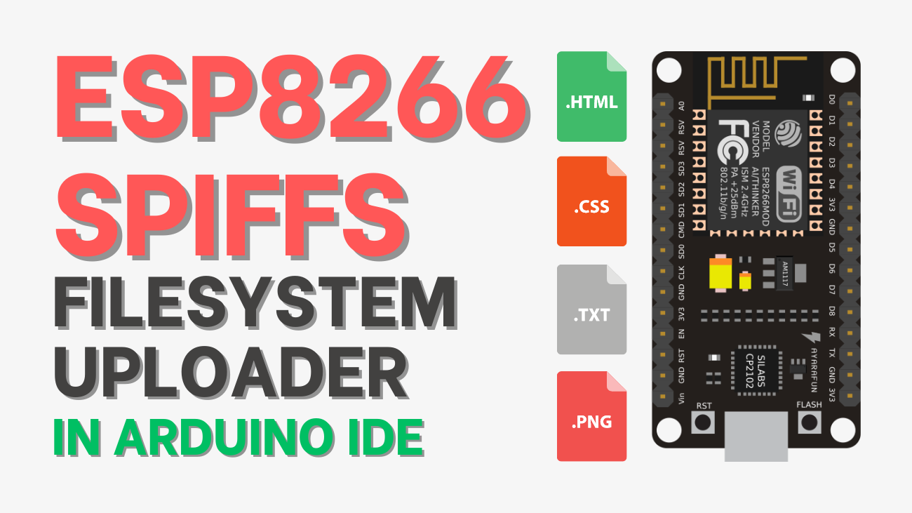Install ESP8266 SPIFFS Filesystem Uploader in Arduino IDE