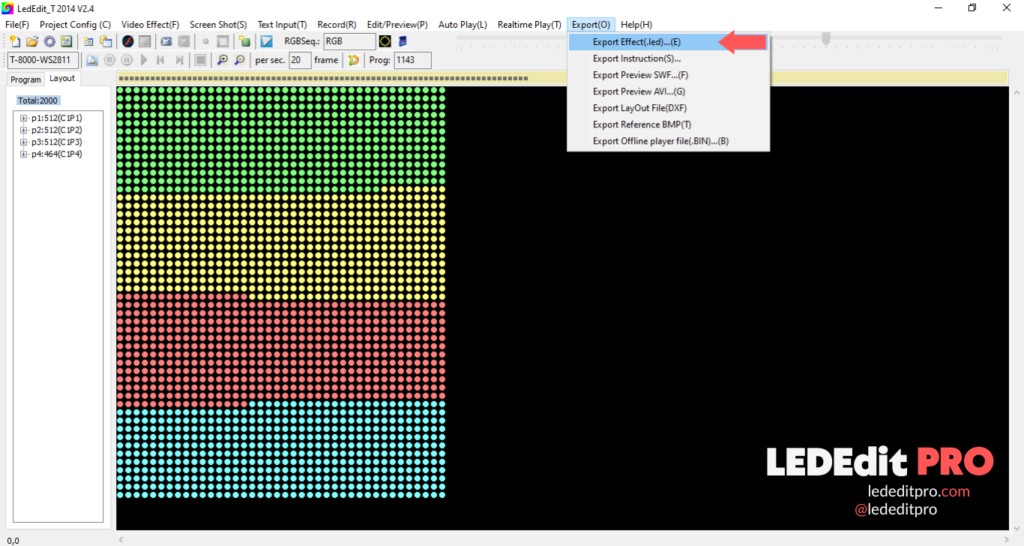 How to use lededit 2014 software windows 7