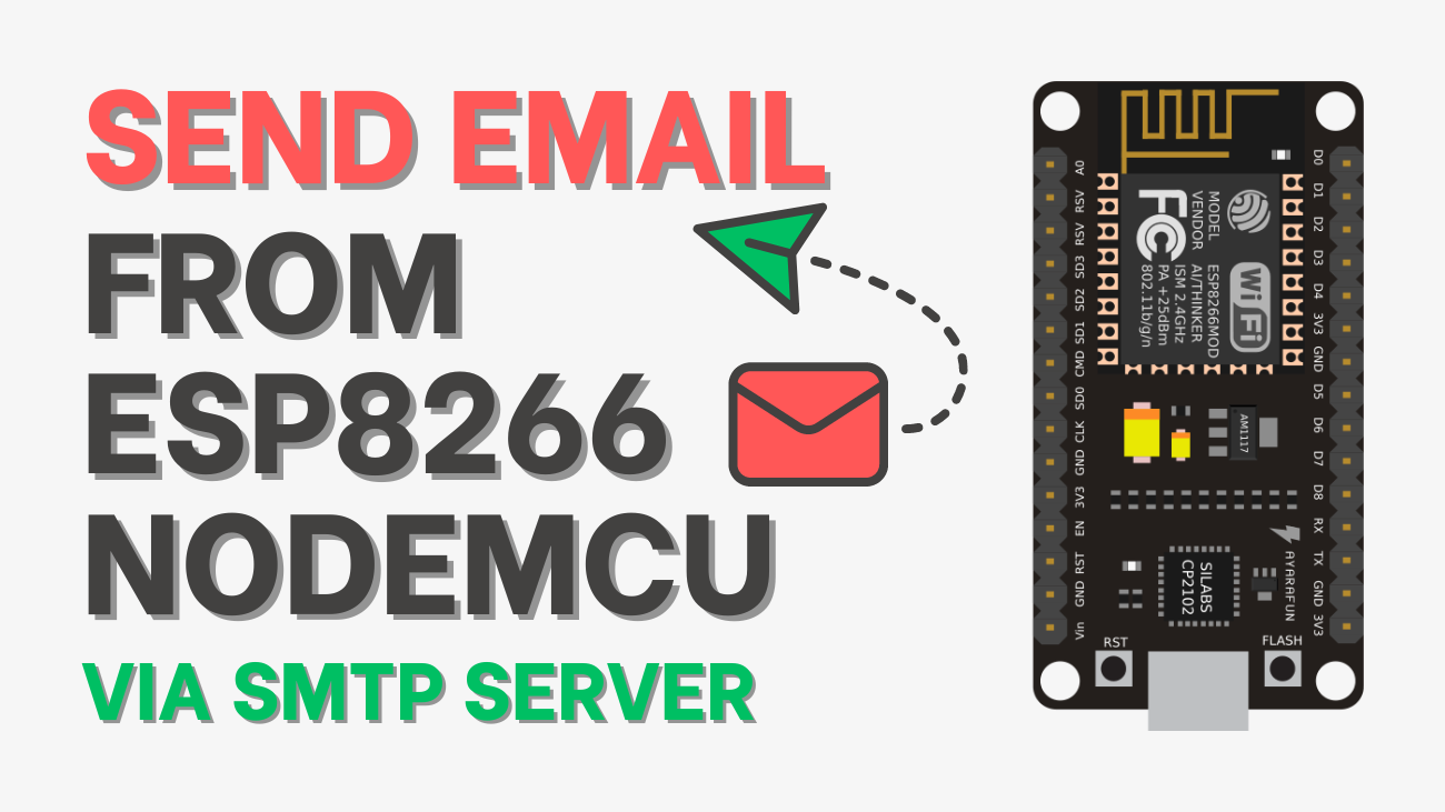 Send Email from ESP8266 NodeMCU via SMTP Server