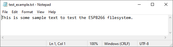 Example txt file ESP8266