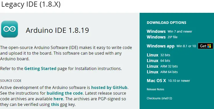 Arduino IDE Install Legacy Version