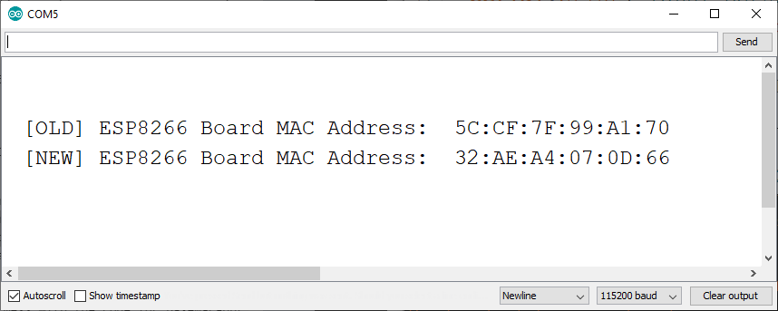 Change and Set ESP8266 MAC Address with Arduino IDE