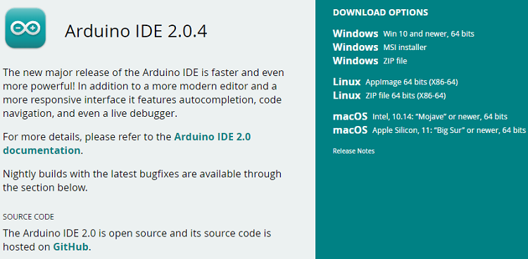 Download Arduino 2.0.4