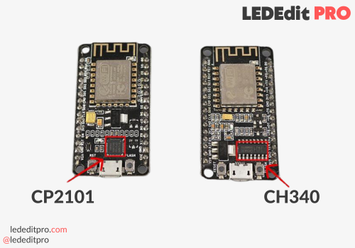 ESP8266 CP2101 vs CH340 Converter