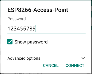 ESP8266 NodeMCU Access Point (AP) Enter Password