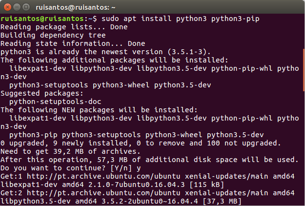 Installing Python3 pip Linux Ubuntu for uPyCraft IDE
