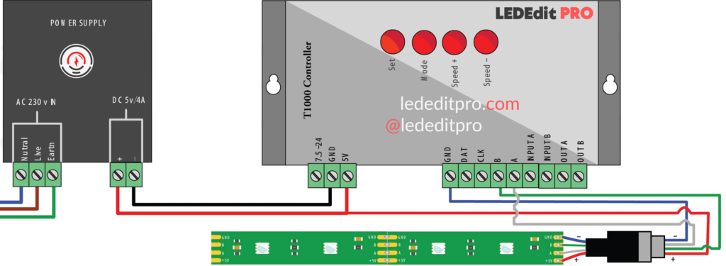 DMX512 Pixel LED Wiring Diagram 1
