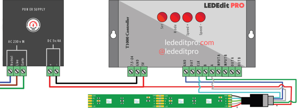 UCS512C4 / SM16512 / TM512A / TM512C4  Pixel LED Wiring Diagram 2