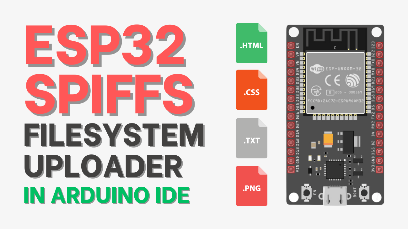 Install ESP32 SPIFFS Filesystem Uploader in Arduino IDE