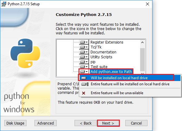 Python 2.7.15