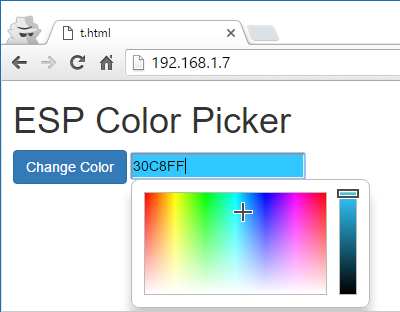 selecting color