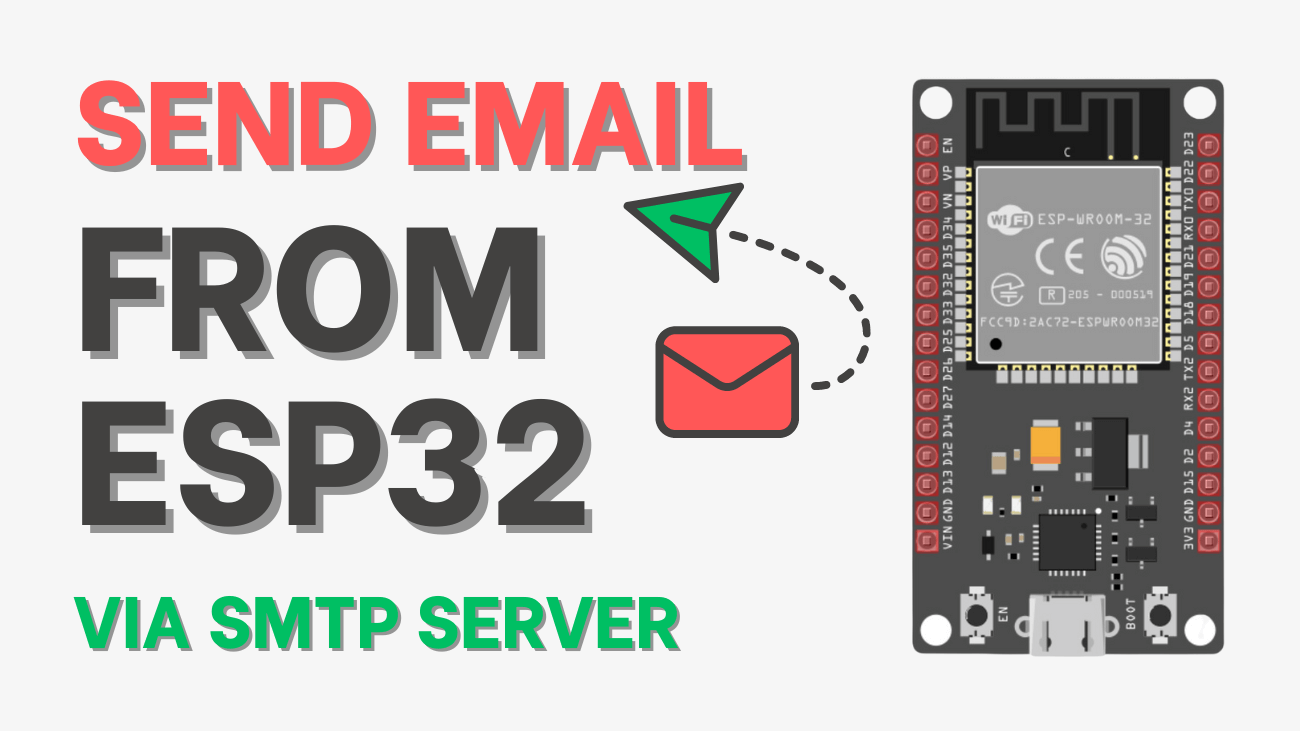 Send Email from ESP32 via SMTP Server (Arduino IDE)