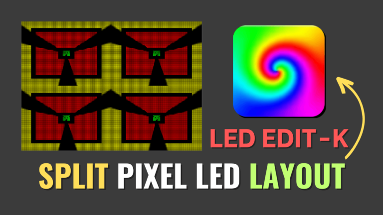 Split Pixel LED Layout into Different Sections in LEDEdit-K