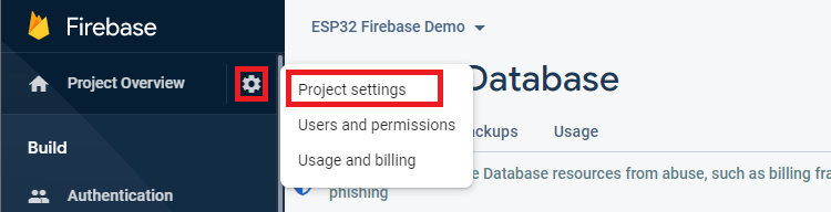 Get Firebase Project API Key