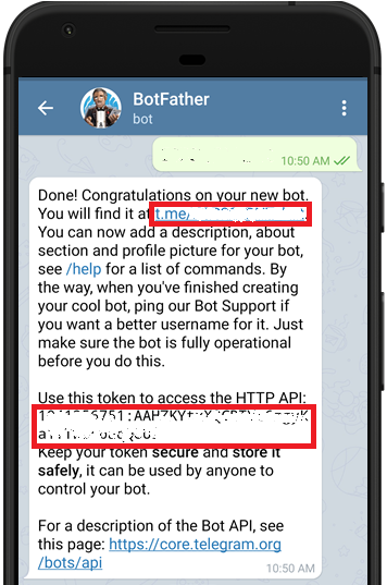 Telegram BotFather Get Bot Token