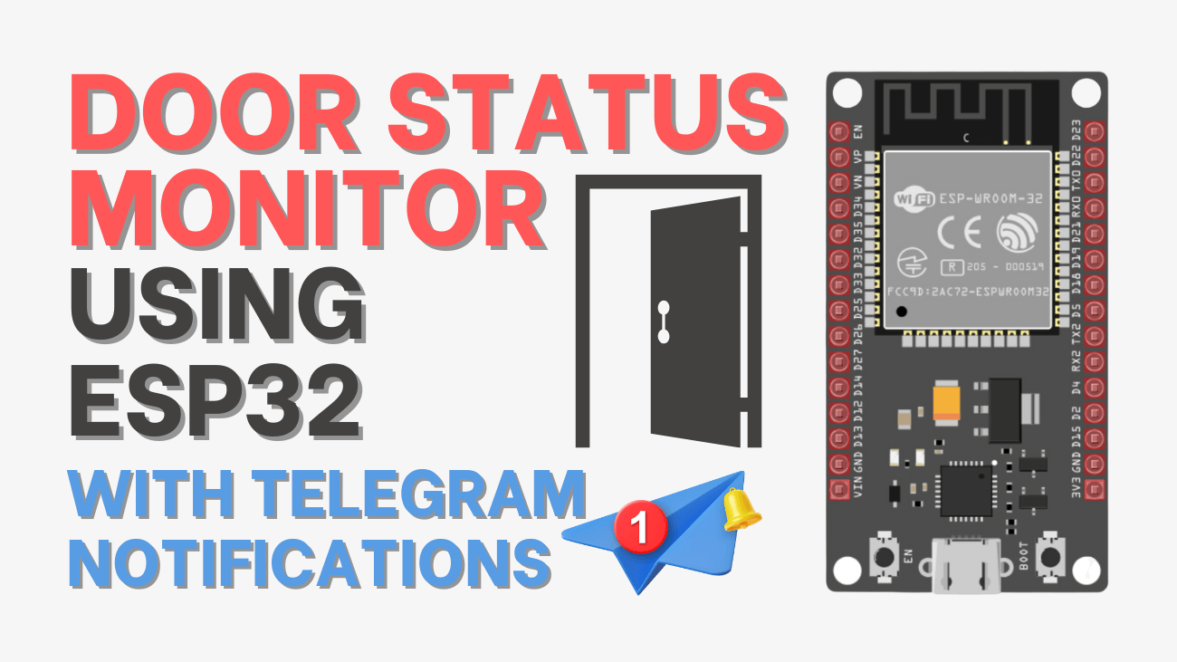 Door Status Monitor using ESP32 with Telegram Notifications