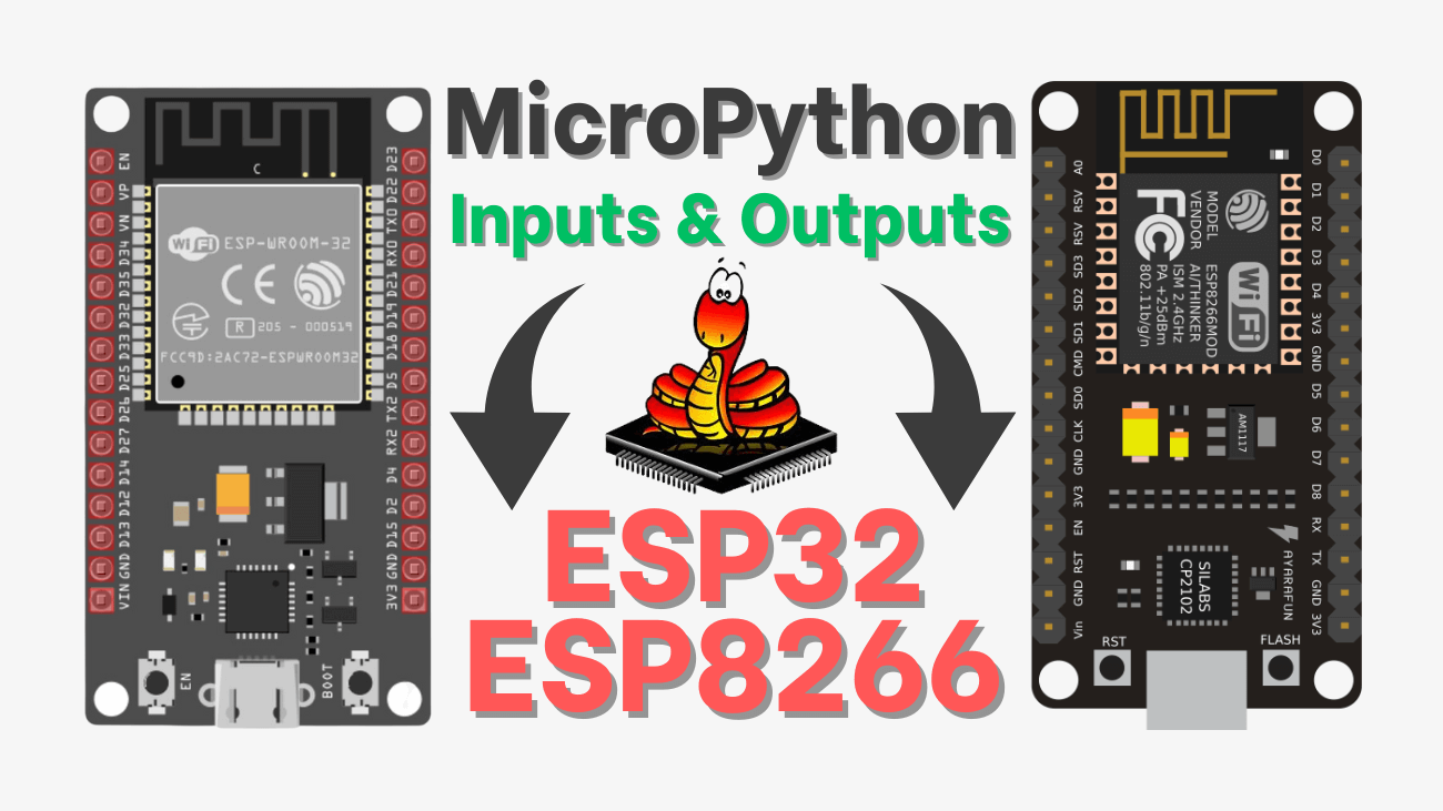 ESP32ESP8266 Digital Inputs and Outputs with MicroPython