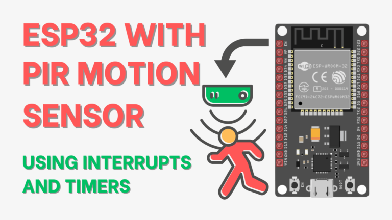 Using ESP32 with PIR Motion Sensor (Interrupts and Timers) 1 Using ESP32 with PIR Motion Sensor