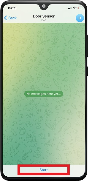 Start conversation with Telegram Bot