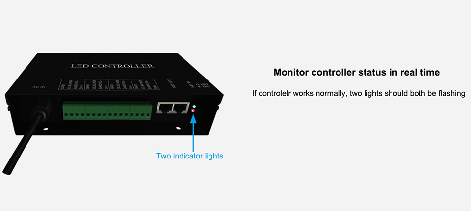 H802RA Artnet to SPI LED Controller 4 Ports 4096 Pixels