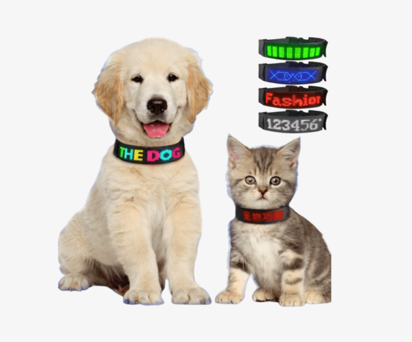 Pet Dog and Cats Collars with LED Lights are Night Luminous