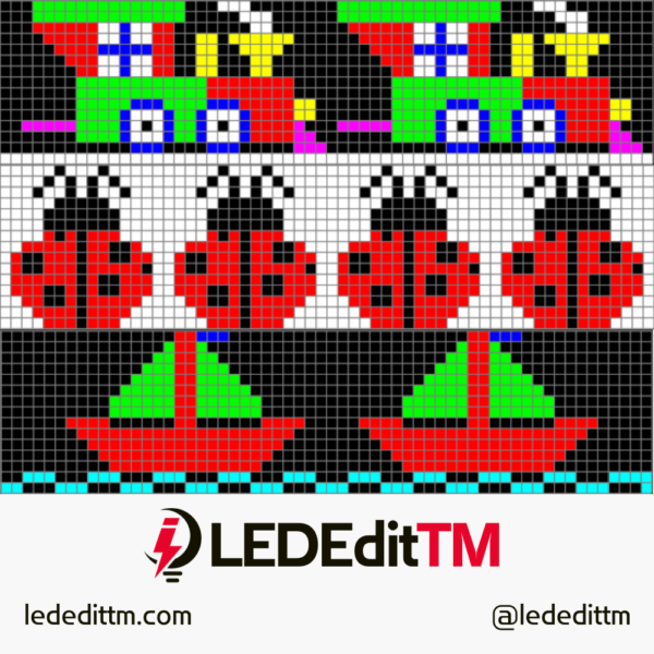 Pixel LED Thoranam Effects 15X60 Pack1 For LEDEdit Software