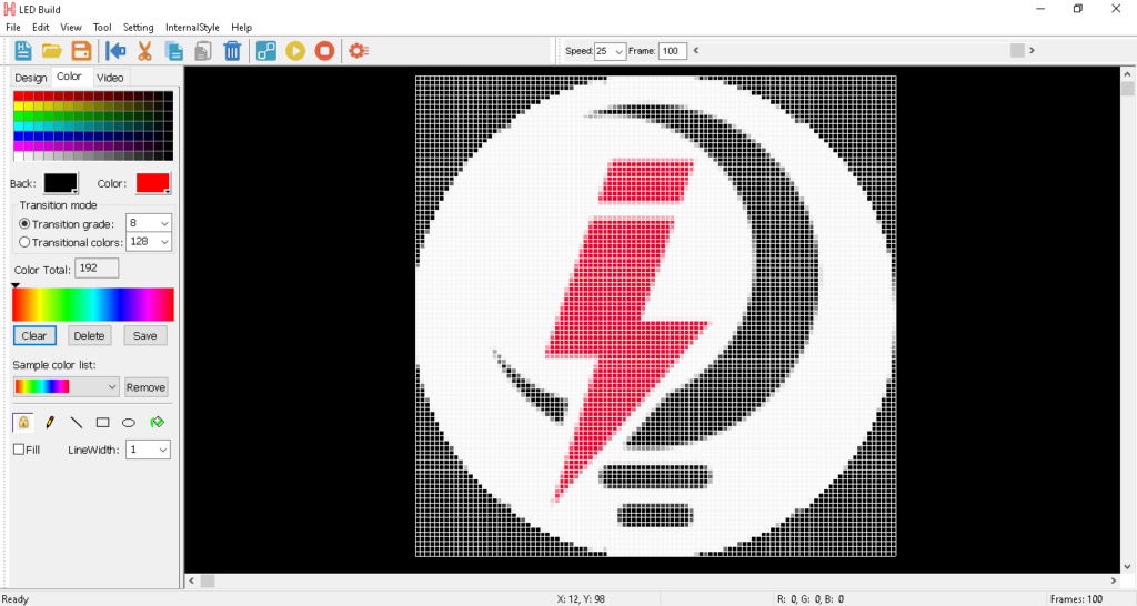 LED Build Software - Color