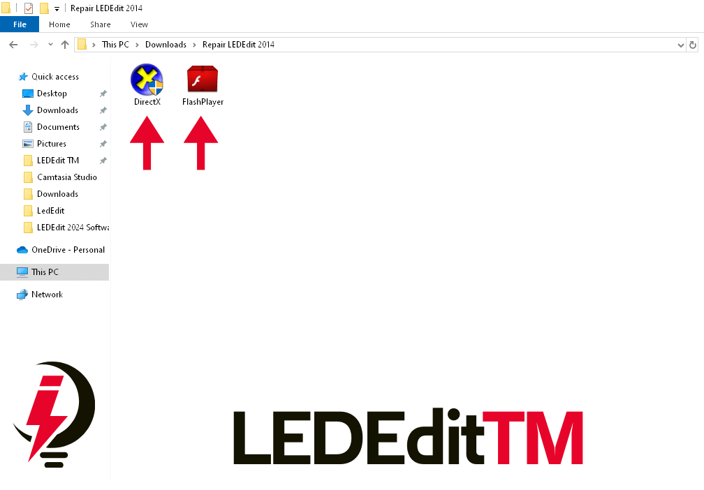 Fix Class Not Registered on LEDEdit: Final Solution 2 install files on repair LEDEdit 2014 folder