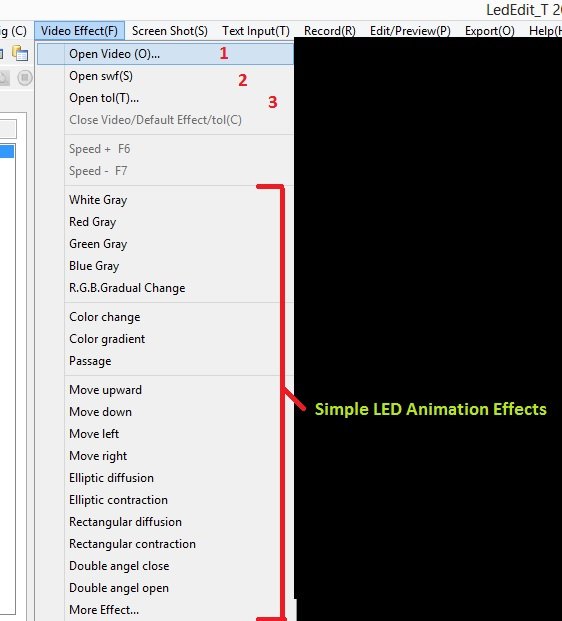 Simple animation effects