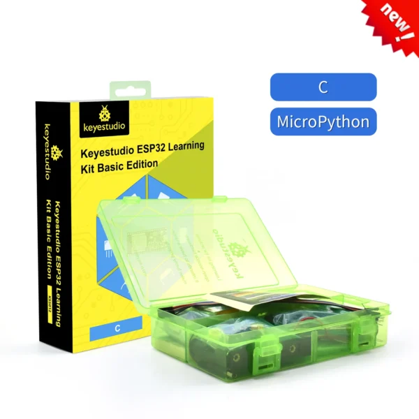 Keyestudio ESP32 Basic Learning Kit Electronic Components Sensors Modules For Arduino Starter Kit Support Python Programming