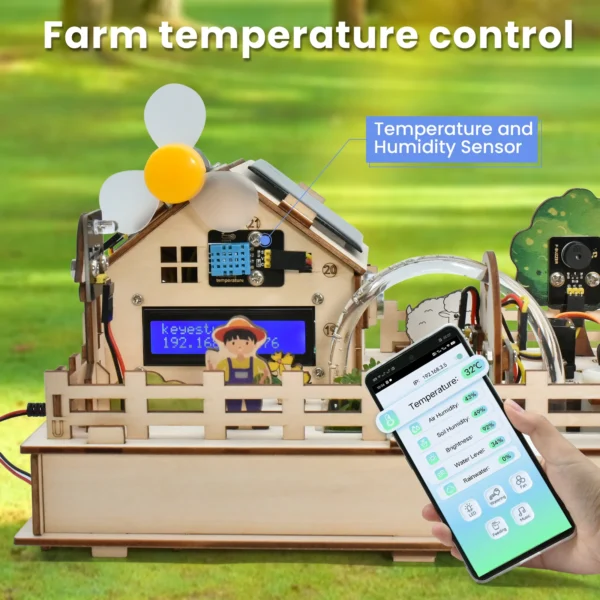 ESP32 Smart Farm IOT Starter Kit for Arduino ESP32 For Scratch 3.0 Graphical Programming DIY Electronic Sensor Kit