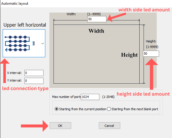 Automatic layout window