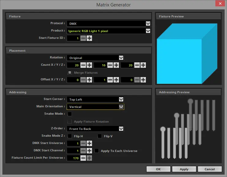 3D Patch With The Matrix Generator 5 Matrix Generator we have to change the settings to get the required matrix
