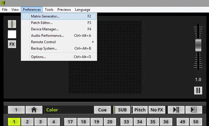 3D Patch With The Matrix Generator 2 Preferences > Matrix Generator