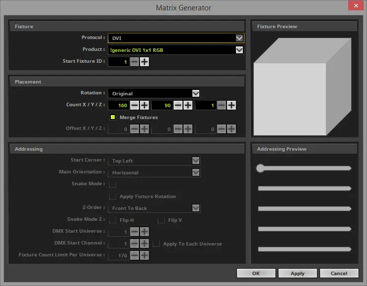 2D Patch With The Matrix Generator For DVI Output 4 patch a DVI resolution