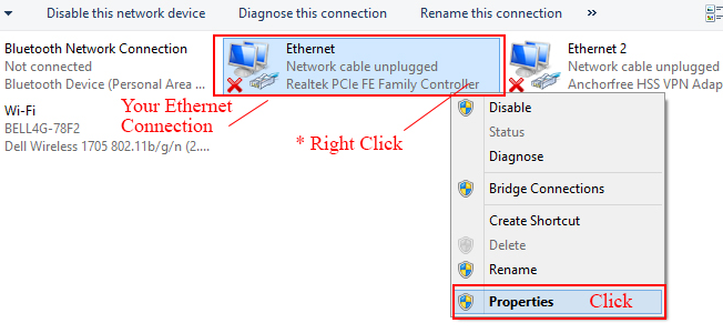 T-300K LED Controller Online Tutorial 2 Network connections window