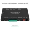 T8K Music DMX Console SPI-TTL Led Strip Light Controller 8 Channels Port With Mic in/Aux in For WS2811 WS2812B WS2813 WS2815