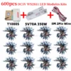 500/600/700pcs WS2811 Full Color LED Module Light Kits DC5V 12mm Waterproof RGB Color Digital LED Pixel Lamp for Festival Decor